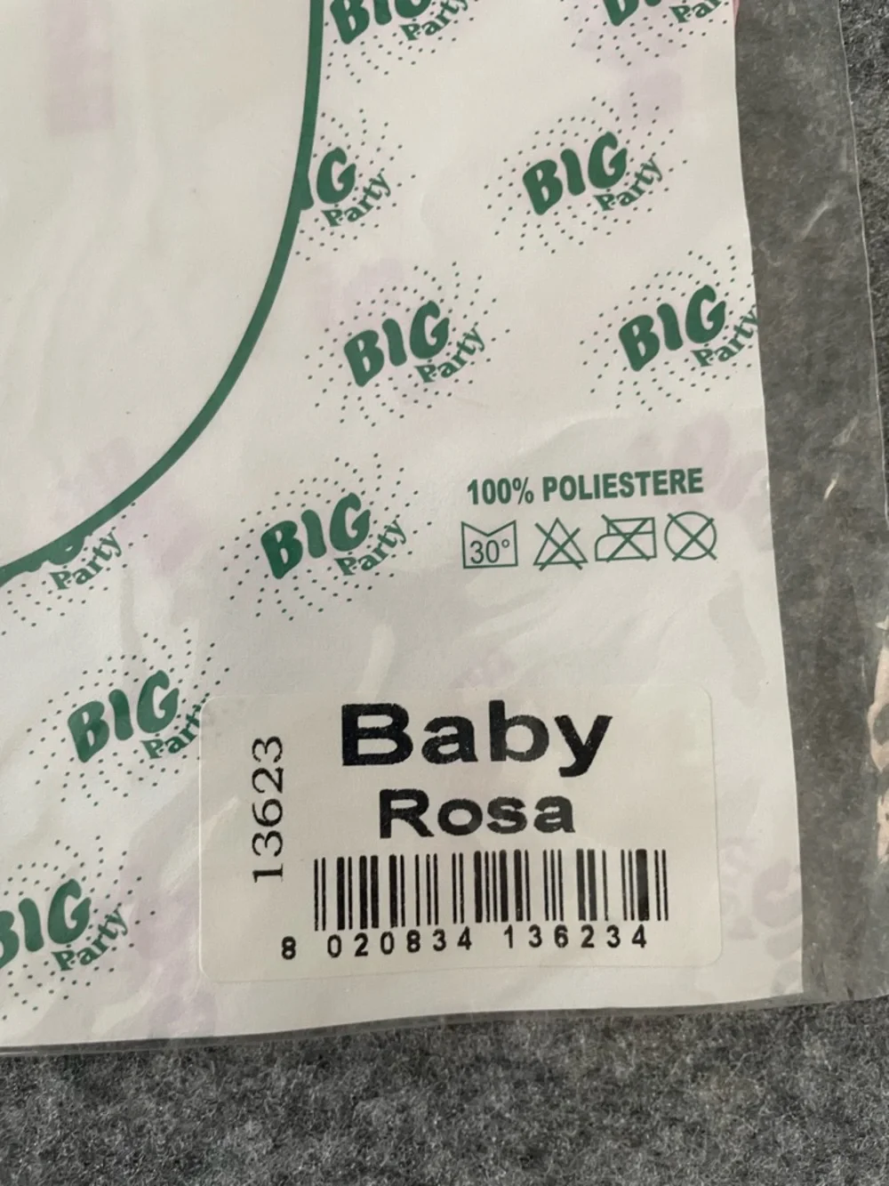 Vintage Baby Bib Set Italy BIG Party D.I.M.A.V. New Sealed Pink Blue Retro
